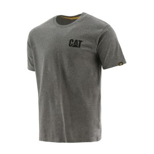 CAT Trademark férfi póló sötétszürke színben